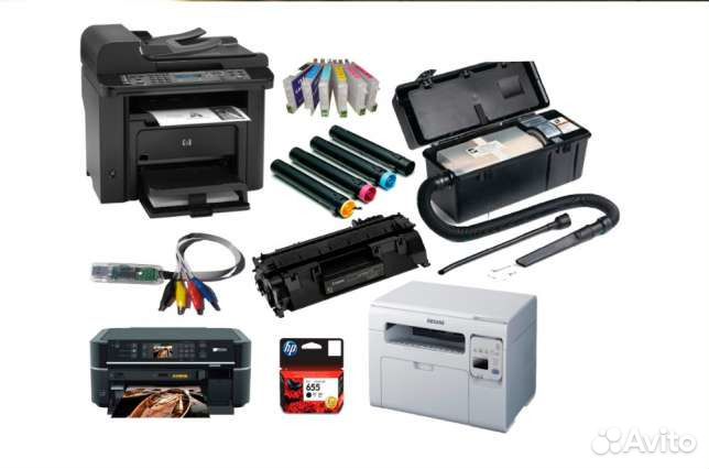 Быстрая заправка картриджей. Ремонт принтеров, мфу