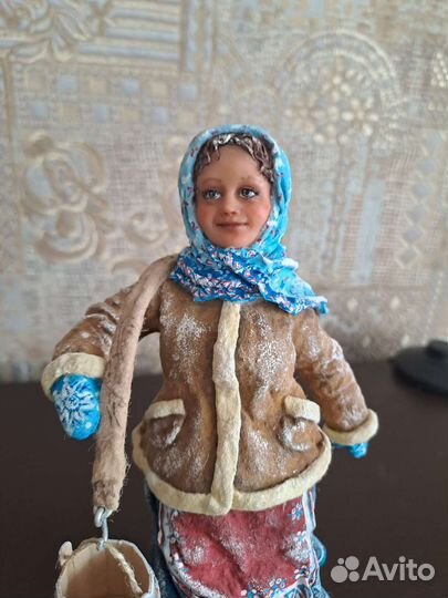 Ватные игрушки. Дед мороз и баба