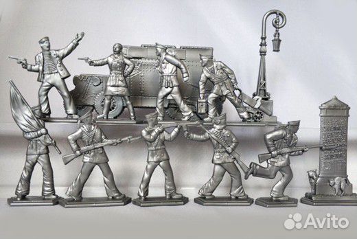 Солдатики СССР Польша моряки красноармейцы рыцари