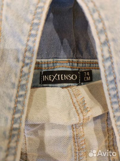 Комбинезон для мальчика с шортами джинс деним