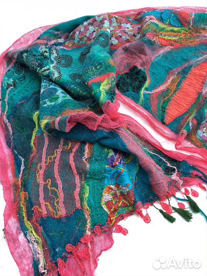 Палантины шелк и меринос