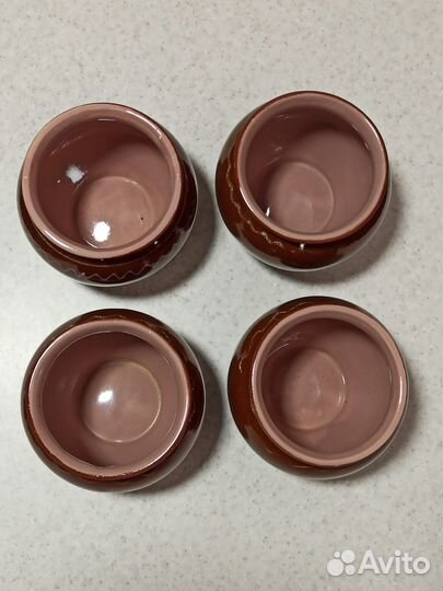 Горшочки для запекания, набор 4 шт, пр-во СССР