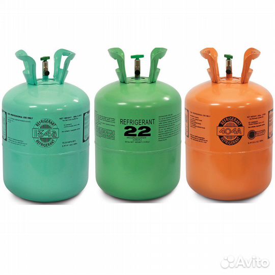 Фреон R404а, R507а, R410а, R134а, R22, R407с