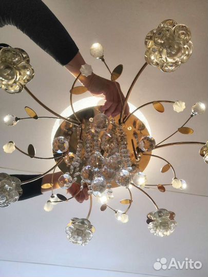 Светильник потолочный светодиодный с разными режим