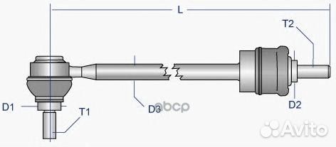Тяга стабилизатора Land Rover Freelander 10/97