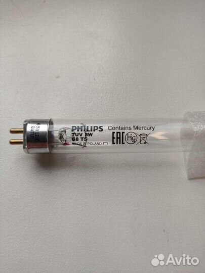 Лампы бактерицидные Philips 8w, 15w, 30w новые
