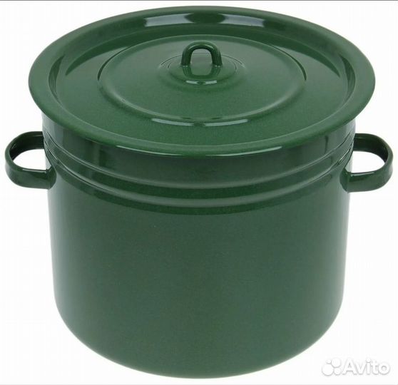 Бак эмалированный 40 литров (зелёный) оптом