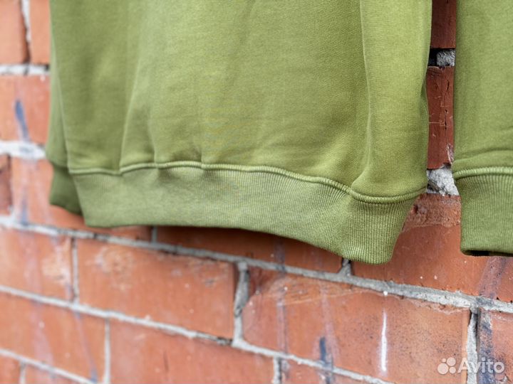 Худи на флисе Stone Island Green