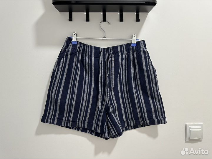 Льняные шорты uniqlo женские