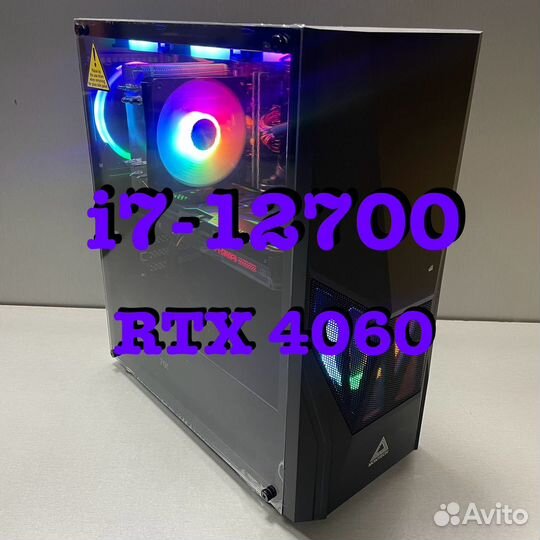 Игровой пк i7-12700 RTX 4060