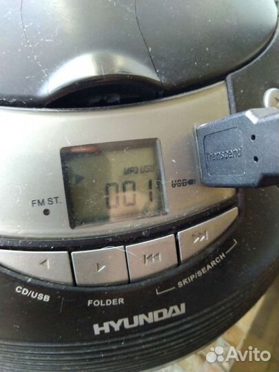 Стерео-магнитолаHyundaiH-1441,radio,cd,mp3,usb,aux