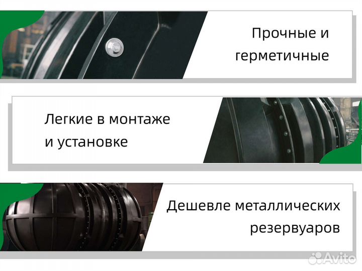 Подземная емкость от 5 до 100 м3 (ротоформовка)