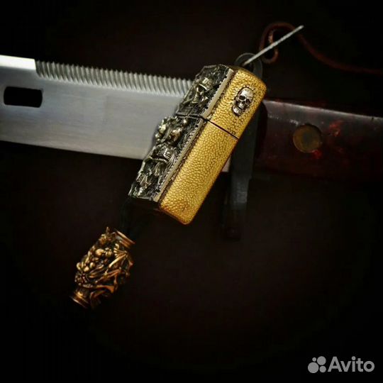 Кастомная зажигалка zippo armor железный конь