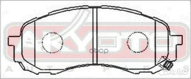 Колодки тормозные дисковые передние AKD-7493 AK