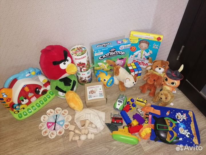 Большой пакет развивающих игр и игрушек