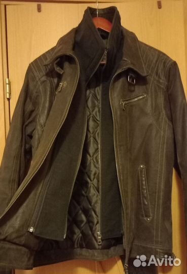 Кожаная куртка мужская