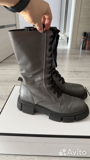 Ботинки женские зимние 38 размера кожаные эконика