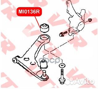 Сайлентблок рычага передней подвески, задний, у