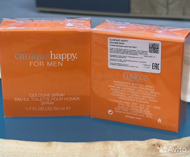 Мужские духи Clinique Happy Clinique 50 мл