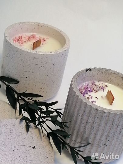 Ароматическая свеча ручной работы