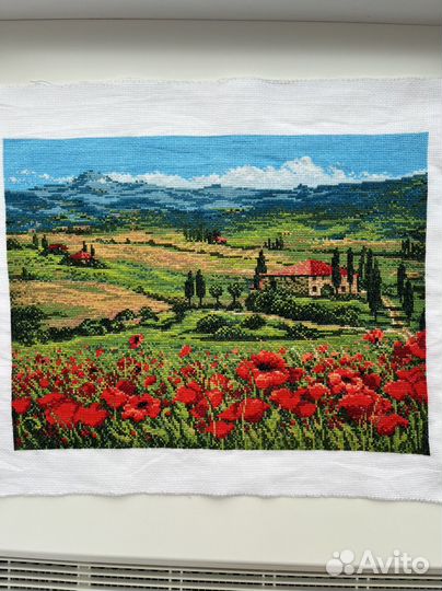 Картина вышитая крестом