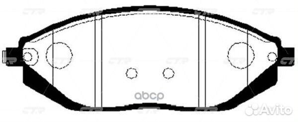 Колодки тормозные, передние (Старый ckkd23) GK0