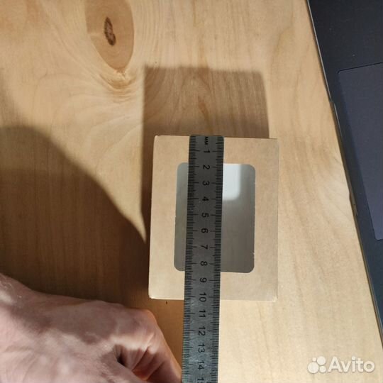 Крафт коробка 10х8х3,5 см с окном