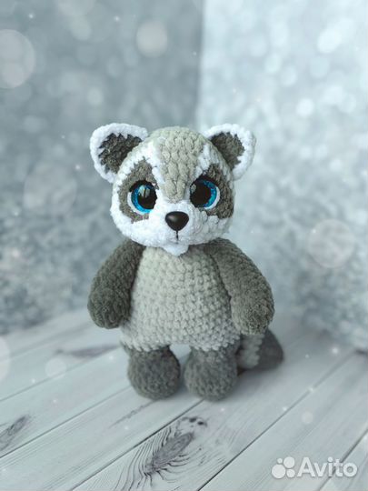 Вязаная игрушка Лисёнок/Енот. Ручная работа