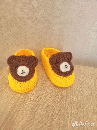 Пинетки вязаные детские