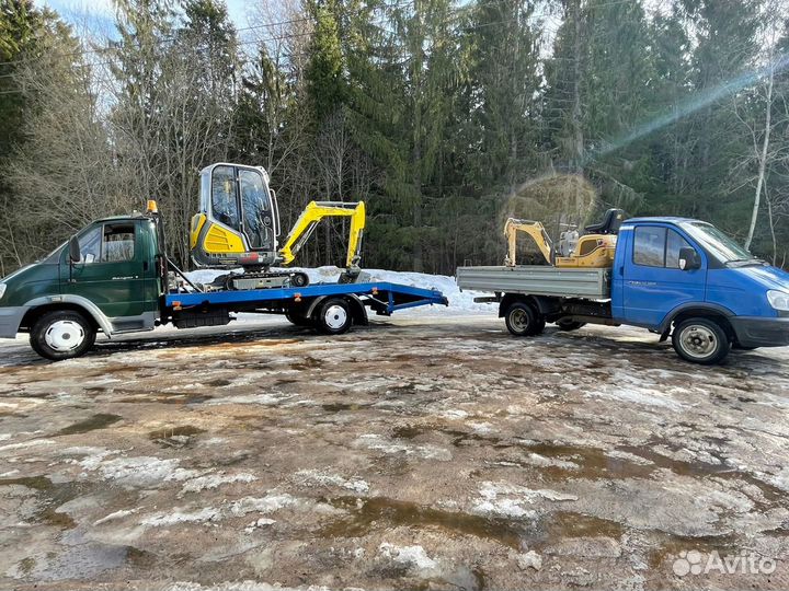 Мини-экскаватор услуги