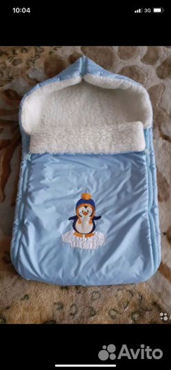 Зимний конверт на овчине