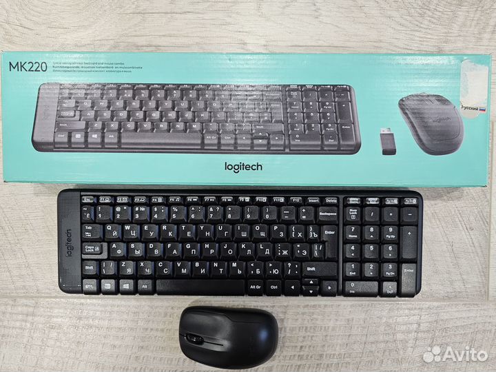 Новая Клавиатура +мышь беспроводная Logitech MK220