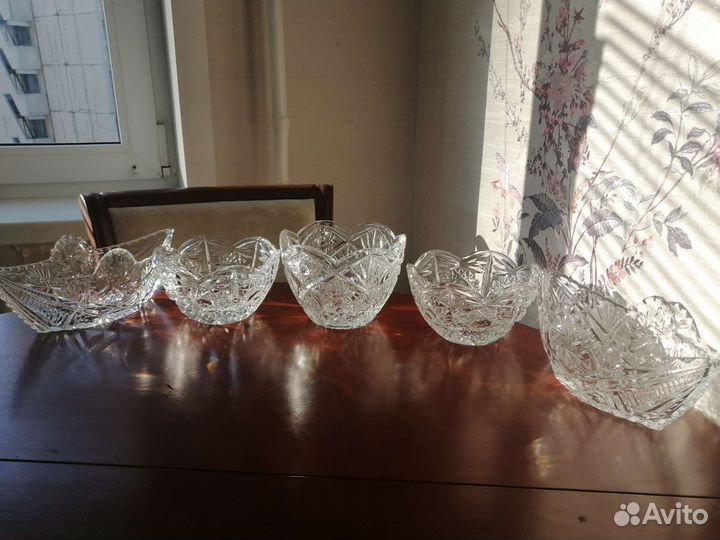 Хорустальные салатники