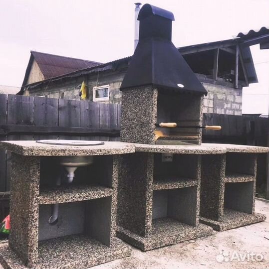 Модульная печь барбекю