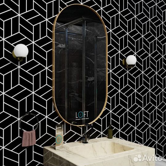 Зеркало овальное универсальное