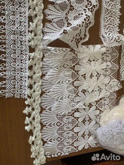Кружева,бахрома,апликации,ткани для рукоделия