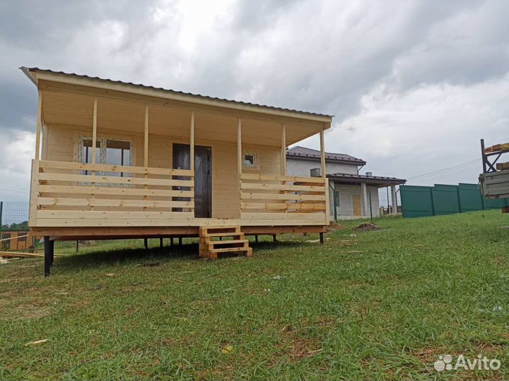 Бытовка 6х6 с верандой