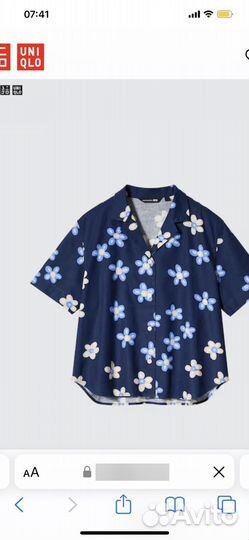 Uniqlo marimekko рубашка