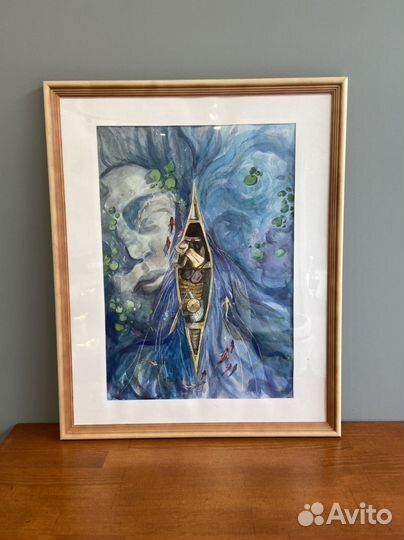 Картина Акварелью Под рамкой