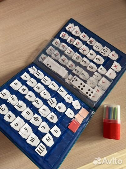 Касса букв и цифр и палочки
