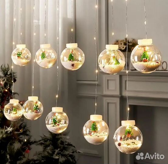 Гирлянда шар 3*0, 7 + удлинитель