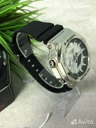 Часы Casio G-Shock GA-2100 серебро