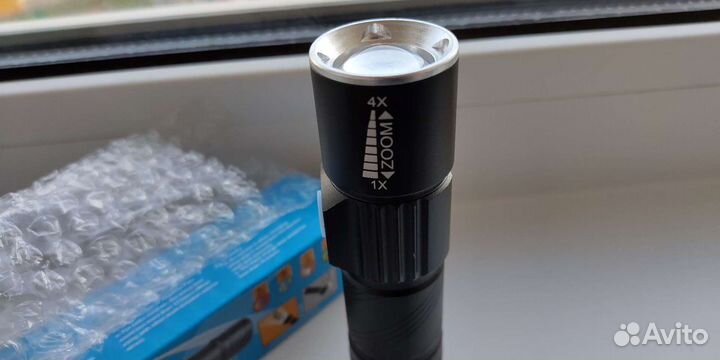 Фонарик ручной светодиодный USB аккумуляторный