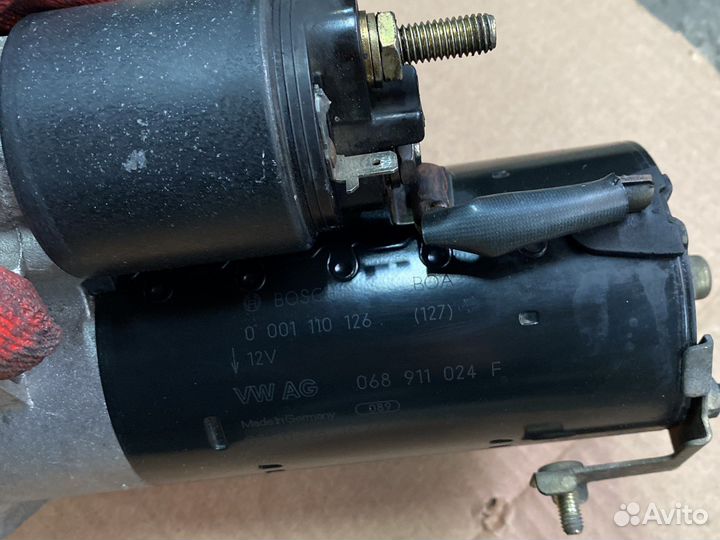 Стартер 068911024F 1.9 tdi Audi A4 Passat B5