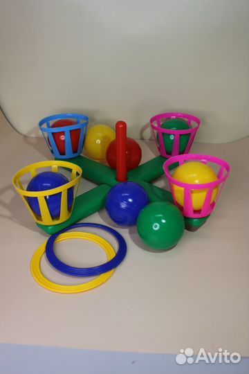 Детская игра кольцеброс с корзинами