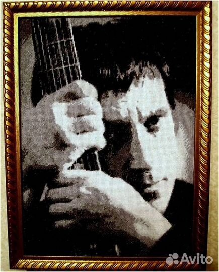 Высоцкий Владимир Вышитая картина крестиком