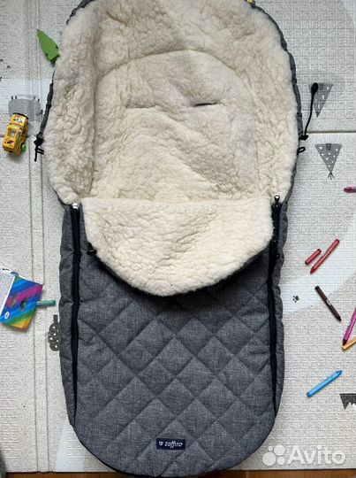 Конверт/накидка на ножки из овчины Zaffiro