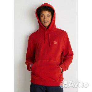 Худи boss, ярко-красный