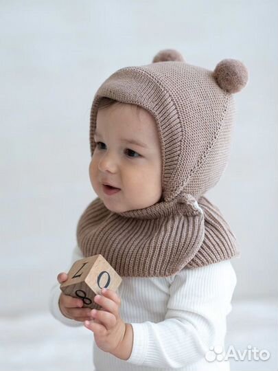 Шапка-капор детская новая