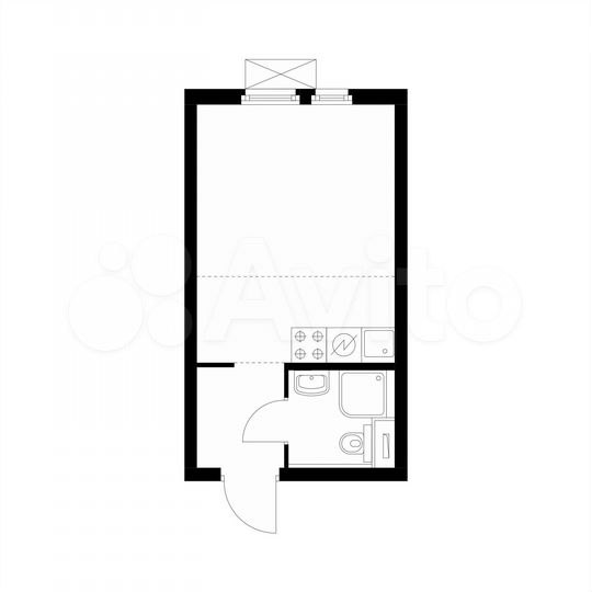 Квартира-студия, 19,7 м², 11/25 эт.